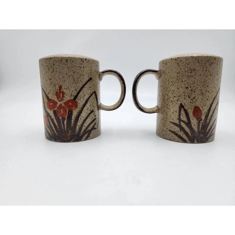 Otagiri Japan Elegant Wheat Pattern Salt Pepper Shaker Set Hand Crafted Vintage